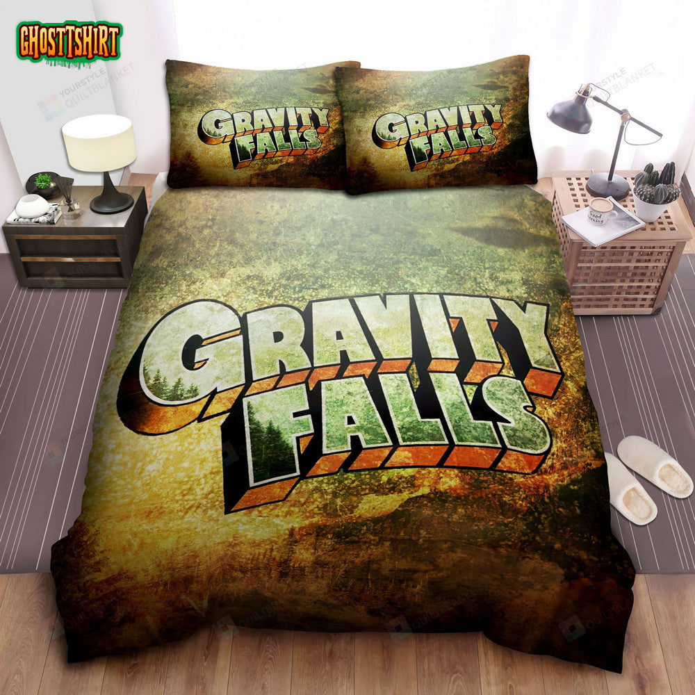 Gravity Falls Original Series Logo Bed Sheets Spread Comforter Duvet Cover Bedding Set