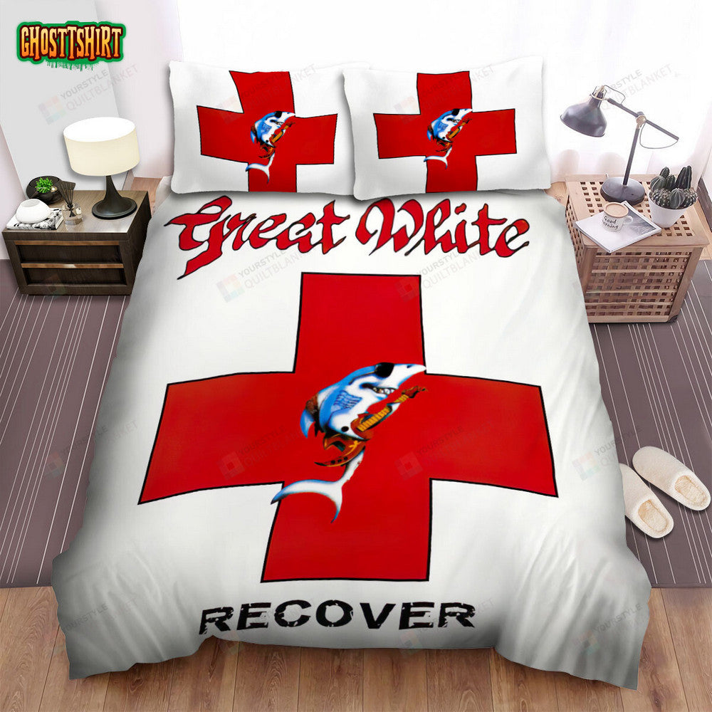 Great White Band Album Recover Bed Sheets Duvet Cover Bedding Set