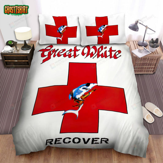 Great White Band Album Recover Bed Sheets Duvet Cover Bedding Set