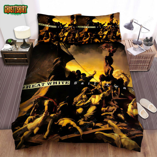 Great White Band Album Sail Away Bed Sheets Duvet Cover Bedding Set