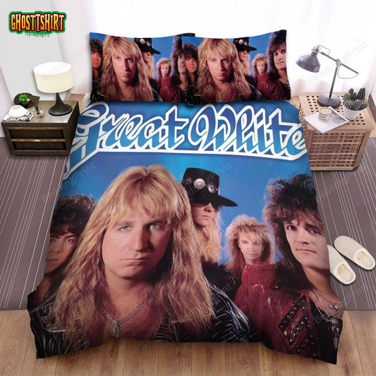 Great White Band Album The Best Of Great White Bed Sheets Duvet Cover Bedding Set