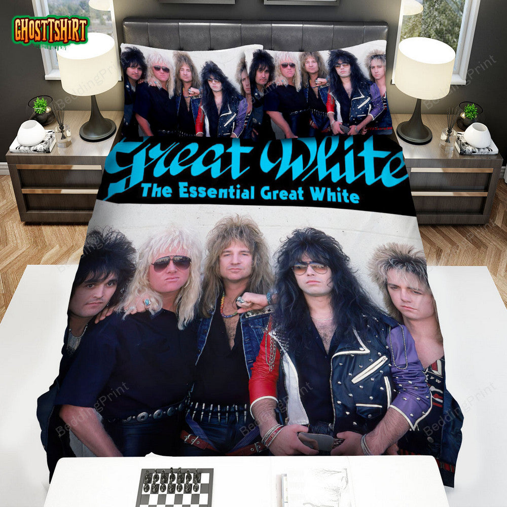 Great White Band Album The Essential Great White Bed Sheets Duvet Cover Bedding Set