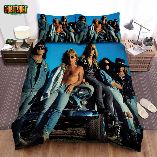 Great White Band Sky Background Bed Sheets Duvet Cover Bedding Set
