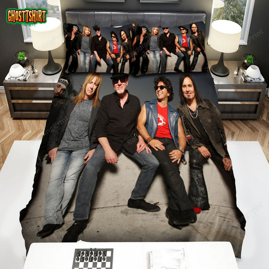 Great White Band Visual Arts Bed Sheets Duvet Cover Bedding Set