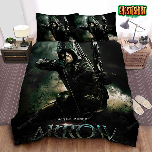 Green Arrow Live To Fight Another Day Bed Sheets Duvet Cover Bedding Set