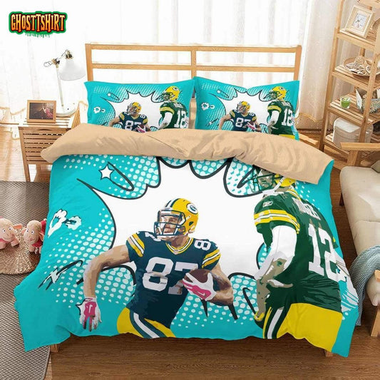Green Bay Packers 3D Customized Duvet Cover Bedding Set