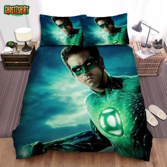 Green Lantern (2011) Movie Banner Bed Sheets Spread Comforter Duvet Cover Bedding Set