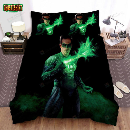 Green Lantern (2011) Movie Character Poster Bed Sheets Spread Comforter Duvet Cover Bedding Set