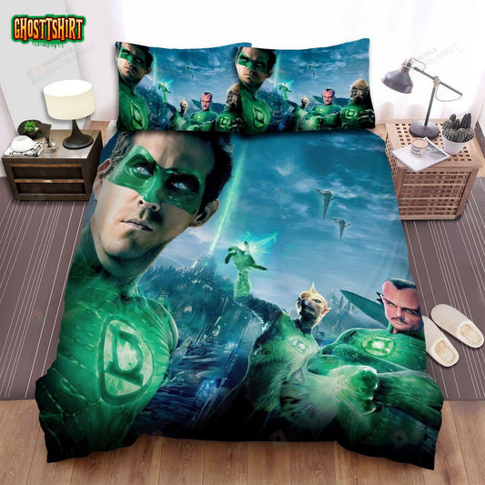 Green Lantern (2011) Movie Jessica Cruz Bed Sheets Spread Comforter Duvet Cover Bedding Set