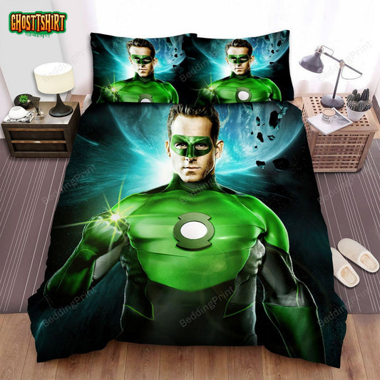 Green Lantern (2011) Movie No Evil Shall Escape My Sight Bed Sheets Duvet Cover Bedding Set