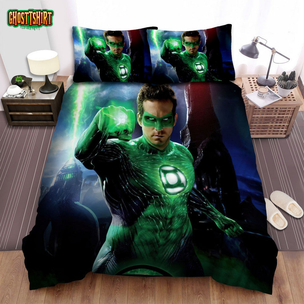 Green Lantern (2011) Movie Poster 2 Bed Sheets Spread Comforter Duvet Cover Bedding Set