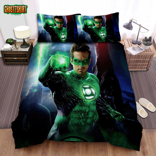 Green Lantern (2011) Movie Poster 2 Bed Sheets Spread Comforter Duvet Cover Bedding Set