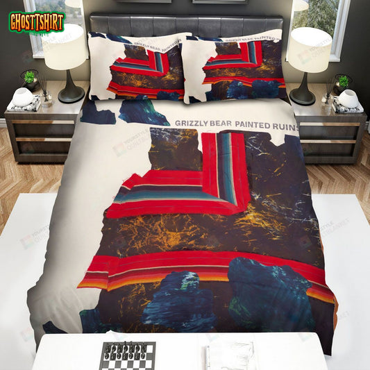Grizzly Bear Painted Ruins Album Cover Bed Sheets Spread Comforter Duvet Cover Bedding Set