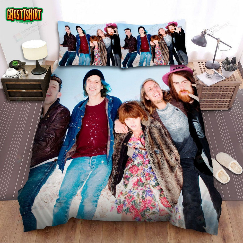 Grouplove In Winter The Band With Together Bed Sheets Spread Comforter Duvet Cover Bedding Set