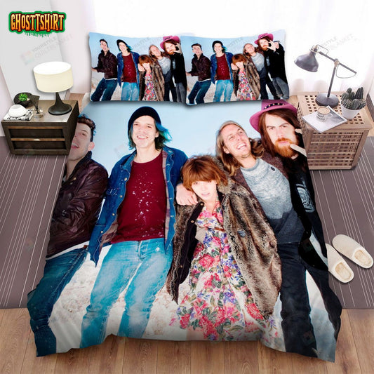 Grouplove In Winter The Band With Together Bed Sheets Spread Comforter Duvet Cover Bedding Set