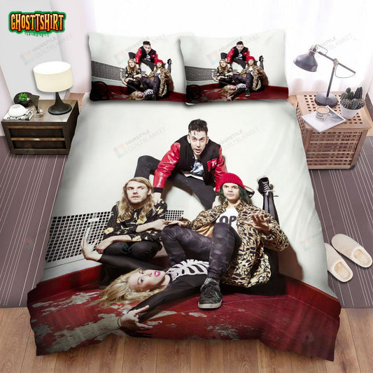 Grouplove Posting Of The Band Together Bed Sheets Spread Comforter Duvet Cover Bedding Set