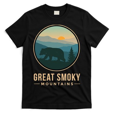 Great Smoky Mountains National Park Retro Bear T-Shirt