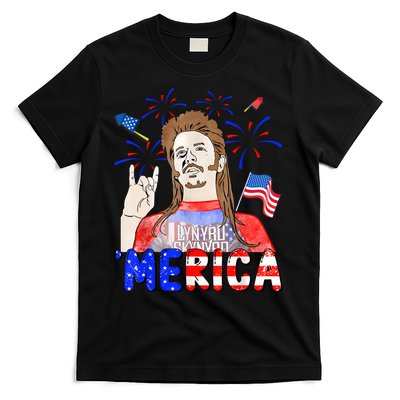 Happy 4th Of July Merica Funny Joe American Flag T-Shirt