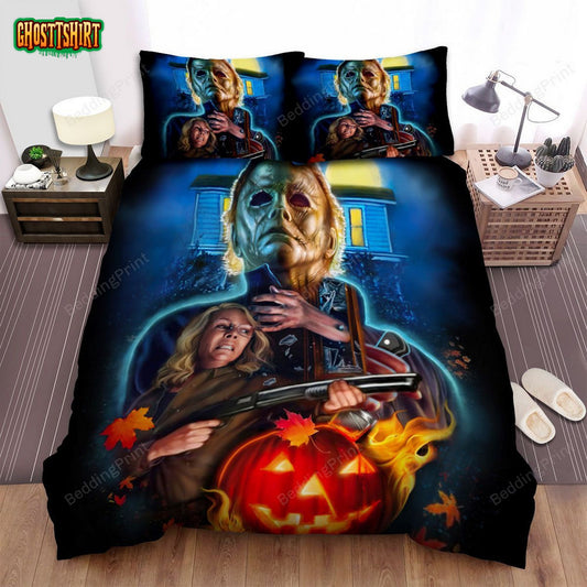 Halloween (I) Movie Art Bed Sheets Duvet Cover Bedding Set