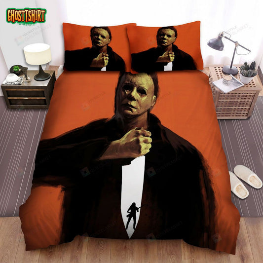 Halloween (I) Movie Art Bed Sheets Spread Comforter Duvet Cover Bedding Set Ver 1