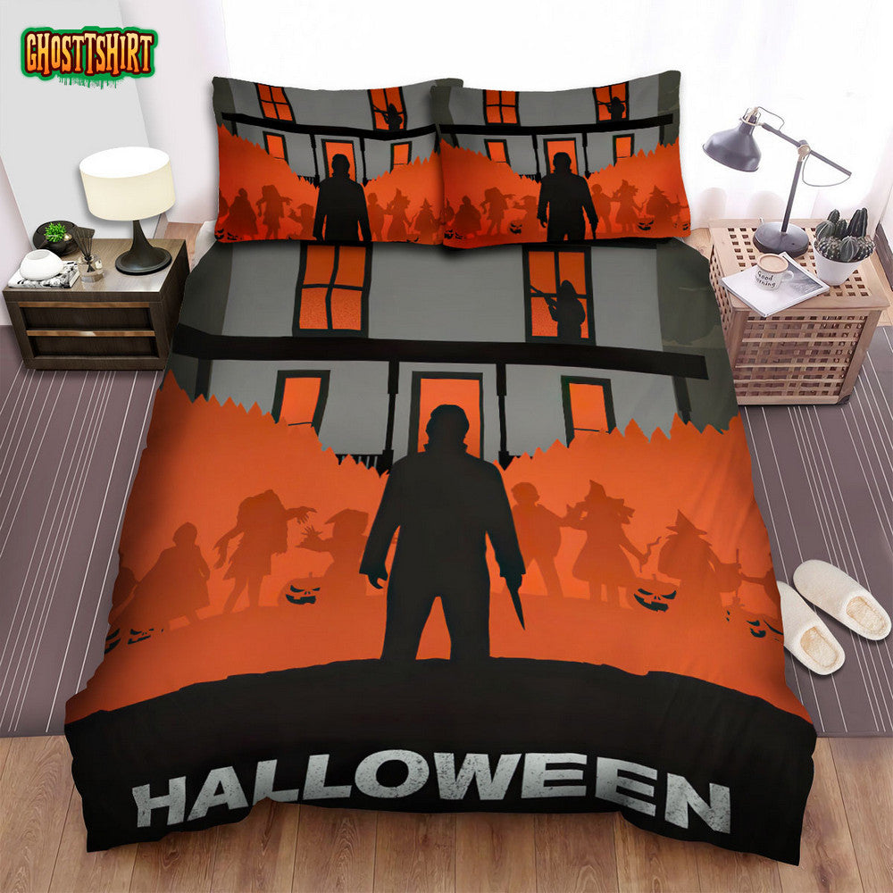 Halloween (I) Movie Art Bed Sheets Spread Comforter Duvet Cover Bedding Set Ver 11