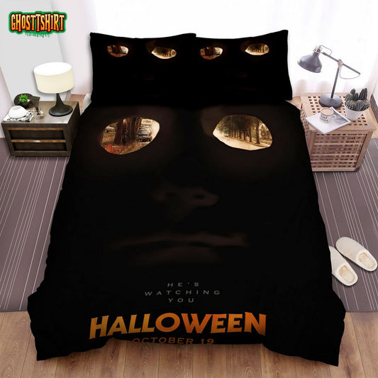 Halloween (I) Movie Art Bed Sheets Spread Comforter Duvet Cover Bedding Set Ver 17
