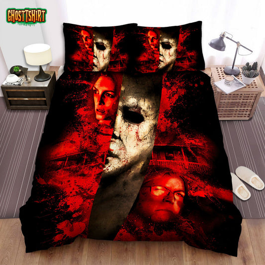 Halloween (I) Movie Art Bed Sheets Spread Comforter Duvet Cover Bedding Set Ver 2