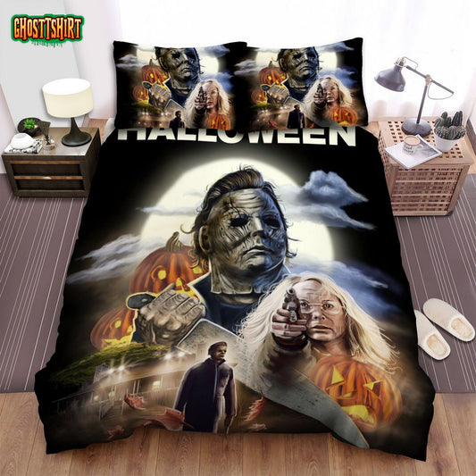 Halloween (I) Movie Art Bed Sheets Spread Comforter Duvet Cover Bedding Set Ver 22