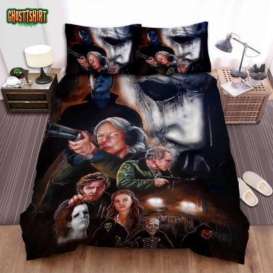 Halloween (I) Movie Art Bed Sheets Spread Comforter Duvet Cover Bedding Set Ver 24