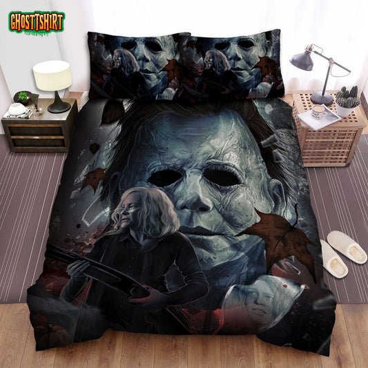 Halloween (I) Movie Art Bed Sheets Spread Comforter Duvet Cover Bedding Set Ver 25
