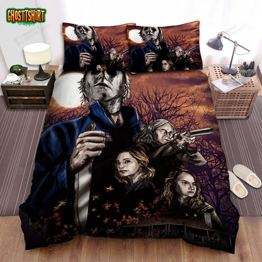 Halloween (I) Movie Art Bed Sheets Spread Comforter Duvet Cover Bedding Set Ver 26