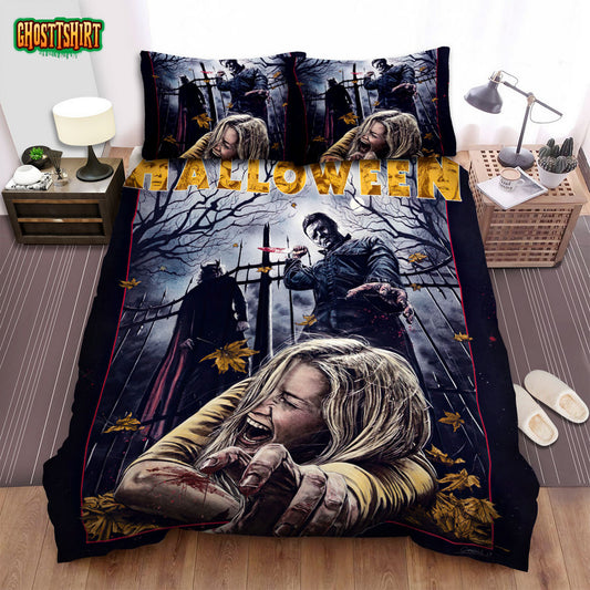 Halloween (I) Movie Art Bed Sheets Spread Comforter Duvet Cover Bedding Set Ver 27