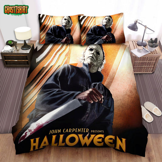 Halloween (I) Movie Art Bed Sheets Spread Comforter Duvet Cover Bedding Set Ver 28