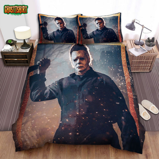 Halloween (I) Movie Art Bed Sheets Spread Comforter Duvet Cover Bedding Set Ver 31