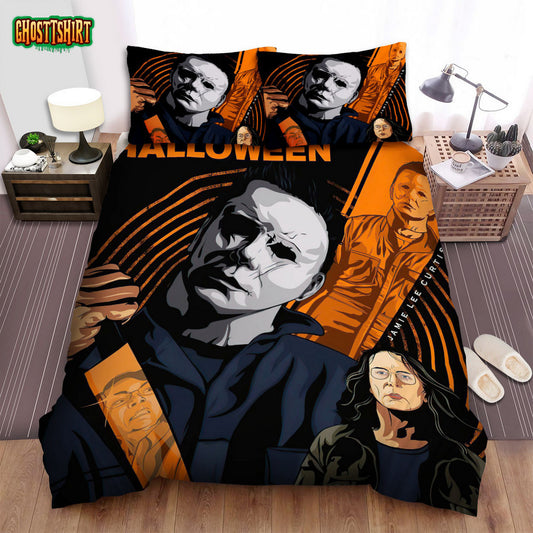Halloween (I) Movie Art Bed Sheets Spread Comforter Duvet Cover Bedding Set Ver 32