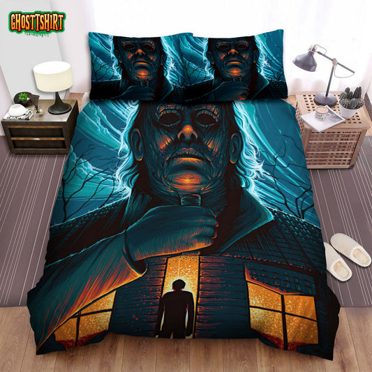 Halloween (I) Movie Art Bed Sheets Spread Comforter Duvet Cover Bedding Set Ver 33