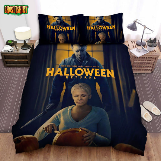 Halloween (I) Movie Art Bed Sheets Spread Comforter Duvet Cover Bedding Set Ver 38