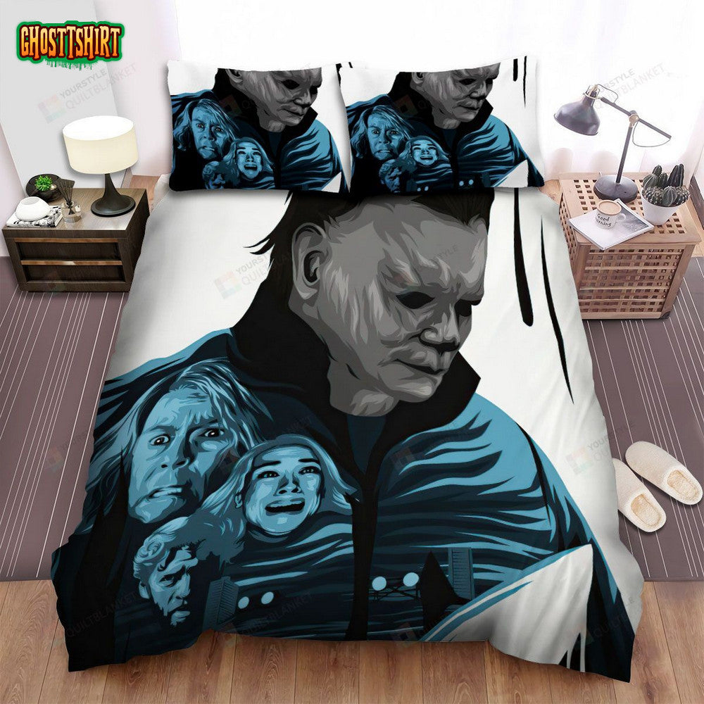 Halloween (I) Movie Art Bed Sheets Spread Comforter Duvet Cover Bedding Set Ver 39