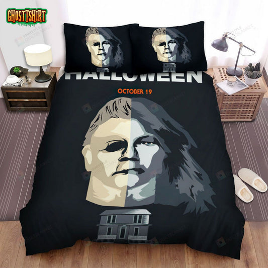 Halloween (I) Movie Art Bed Sheets Spread Comforter Duvet Cover Bedding Set Ver 8