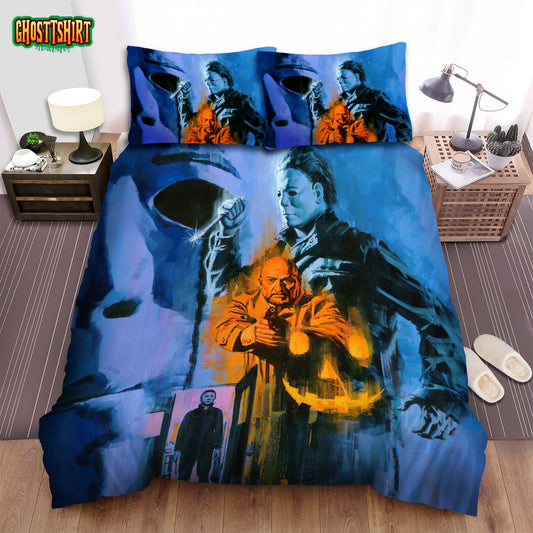 Halloween Ii Movie Art Photo Bed Sheets Spread Comforter Duvet Cover Bedding Set