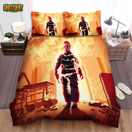 Halloween Ii Movie Bed Sheets Spread Comforter Duvet Cover Bedding Set
