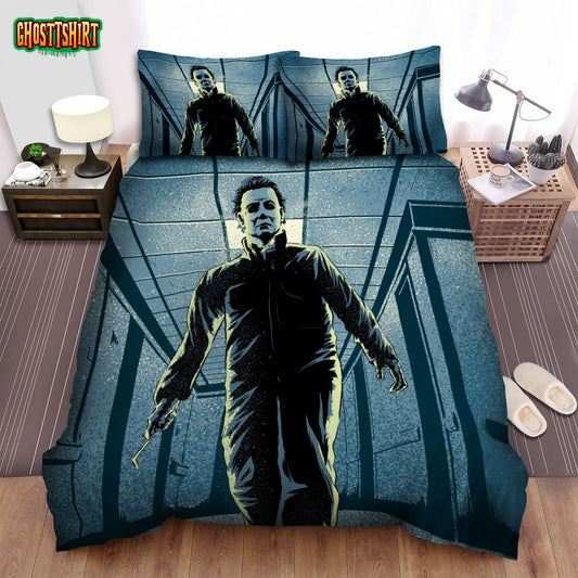 Halloween Ii Movie Poster Iii Photo Bed Sheets Spread Comforter Duvet Cover Bedding Set