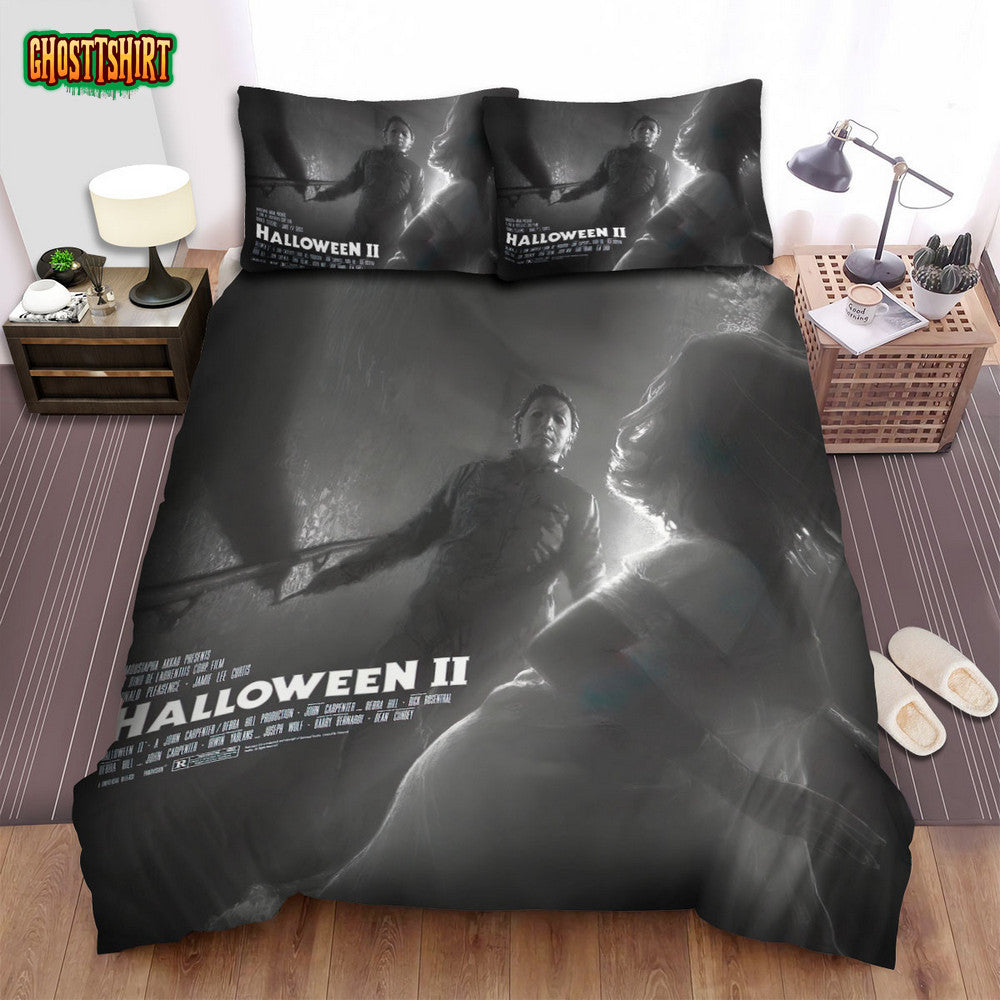 Halloween Ii Movie Poster V Photo Bed Sheets Spread Comforter Duvet Cover Bedding Set