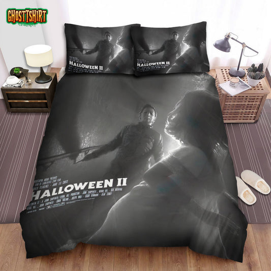 Halloween Ii Movie Poster V Photo Bed Sheets Spread Comforter Duvet Cover Bedding Set
