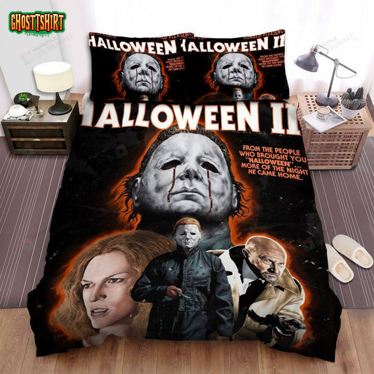 Halloween Ii Movie Poster Viii Photo Bed Sheets Spread Comforter Duvet Cover Bedding Set