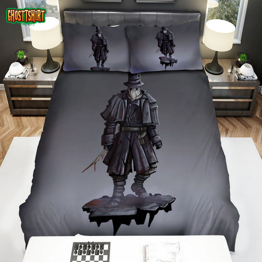 Halloween Jack The Ripper Cartoon Portrait Bed Sheets Spread Duvet Cover Bedding Set