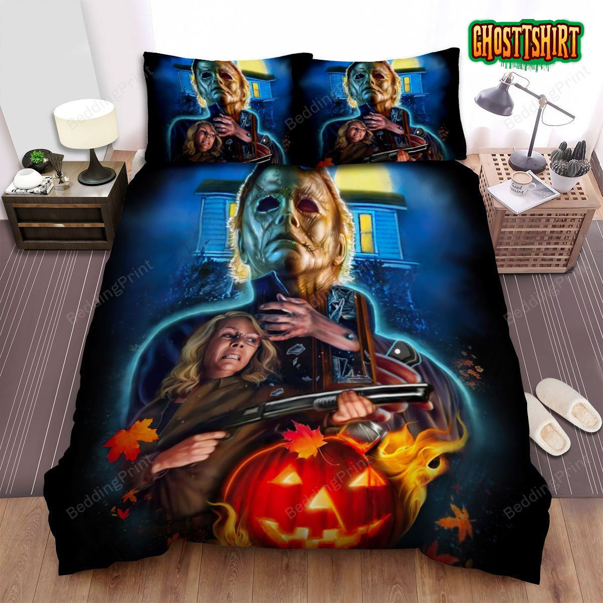 Halloween Movie Art Bed Sheets Duvet Cover Bedding Set