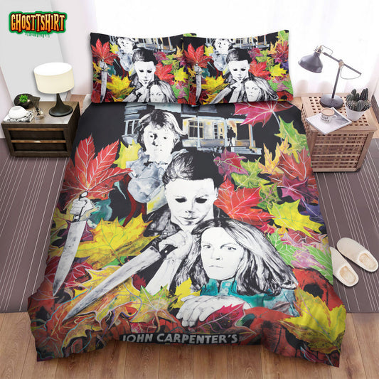 Halloween Movie Color Photo Bed Sheets Spread Comforter Duvet Cover Bedding Set