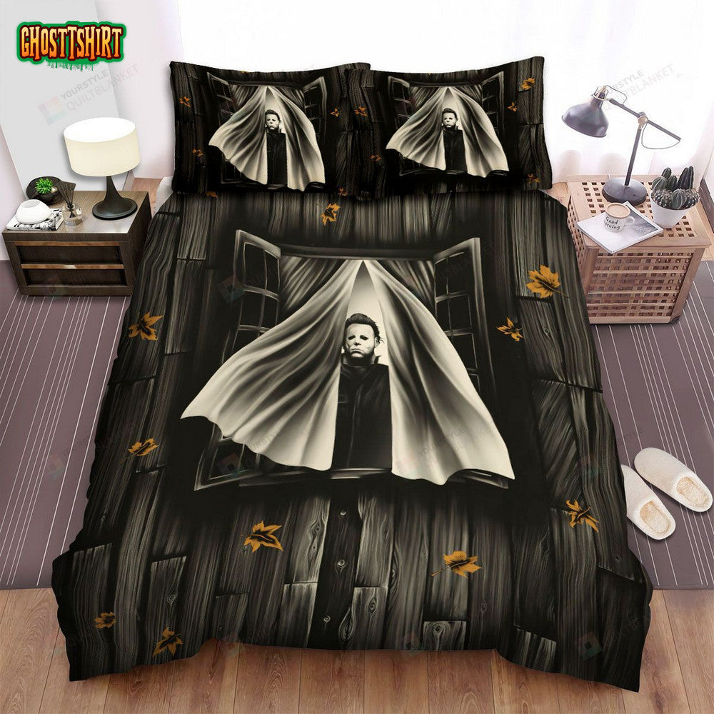 Halloween Movie Curtains Photo Bed Sheets Spread Comforter Duvet Cover Bedding Set