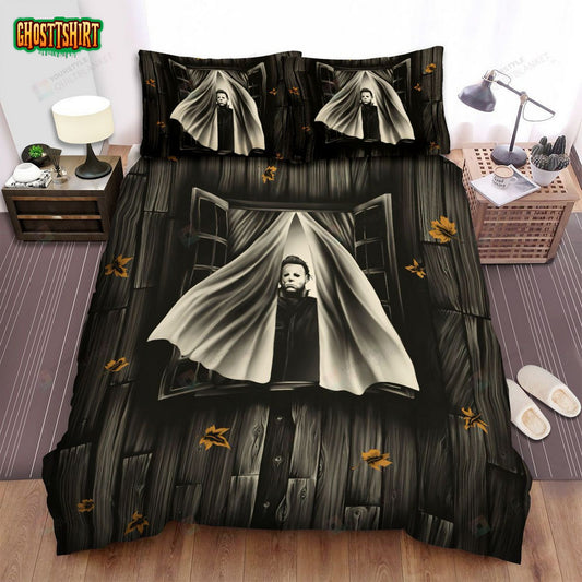 Halloween Movie Curtains Photo Bed Sheets Spread Comforter Duvet Cover Bedding Set